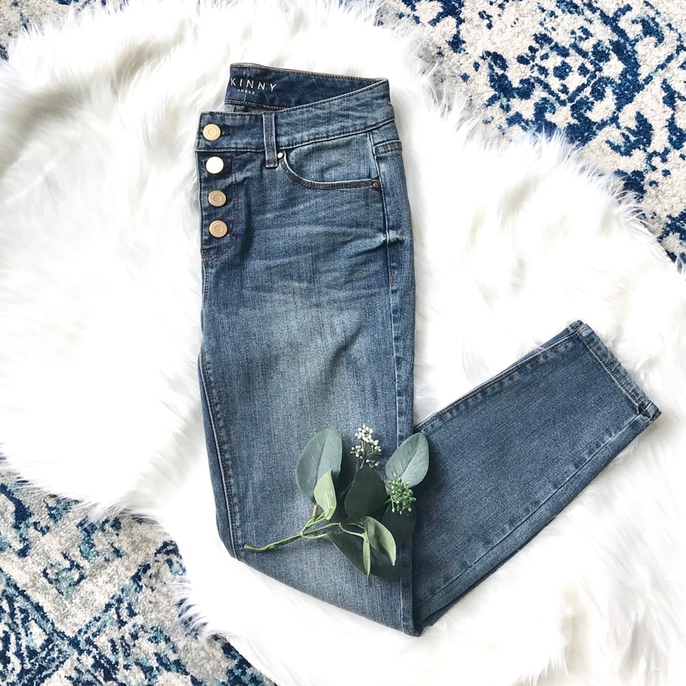 NWOT White Black Market Skinny Ankle Jeans - Picture 1 of 6